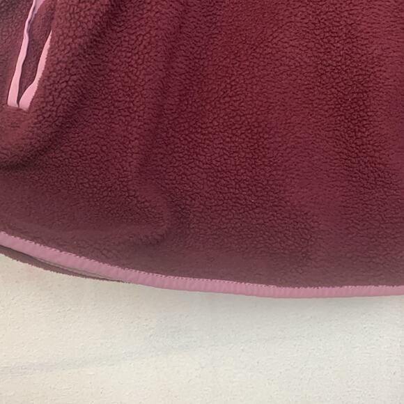 Abercrombie & Fitch women's large pink purple fleece sweatshirt pullover pata - Picture 8 of 10